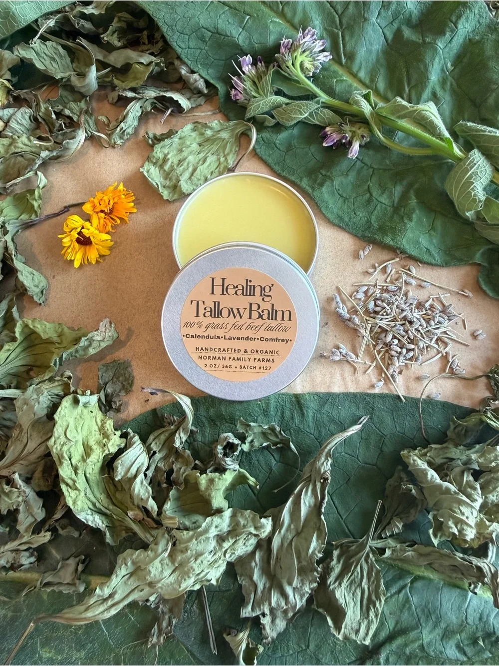 Tallow Balm - Nourishing Body Salve in Yellow